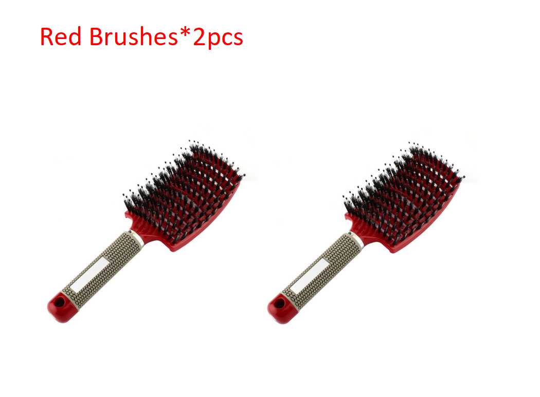 Hairbrush Anti Klit Brushy Haarborstel Women Detangler Hair Brush Bristle Nylon Scalp Massage Teaser Hair Brush Comb