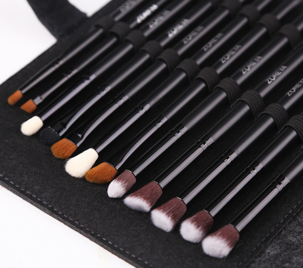 18pcs man-made fiber makeup set